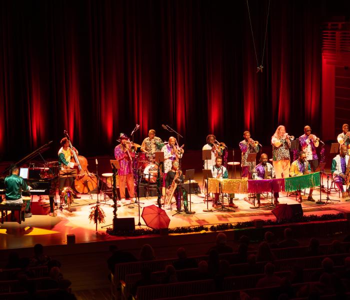 jazz band performing on stage