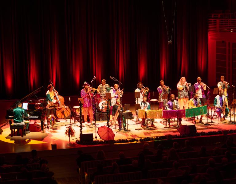 jazz band performing on stage