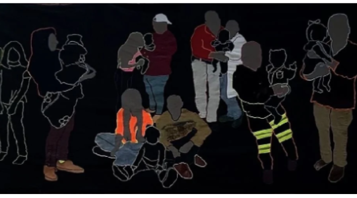 illustration of a diversity group of people