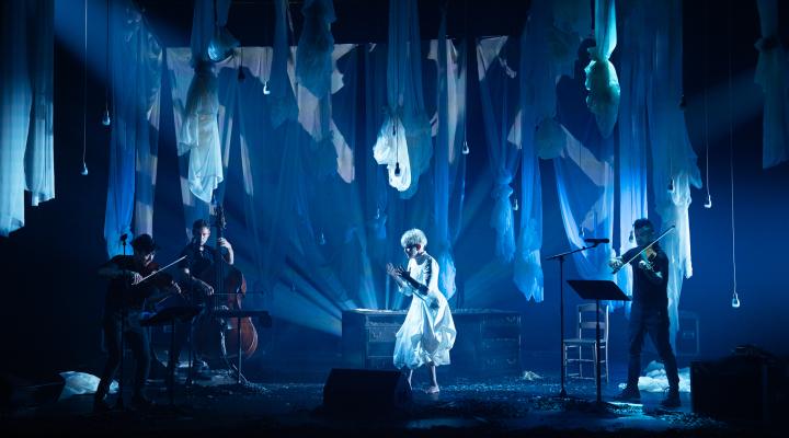 Joyce DiDonnato and Time for Three performing on stage