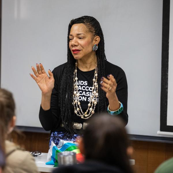 Martha Redbone w/ Native American Studies class